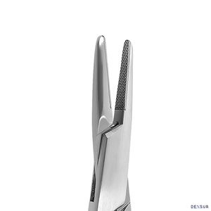 Porte-aiguilles Mayo Hegar en acier avec embout en carbure de tungstène et anneaux dorés, instrument chirurgical - Product Image 4