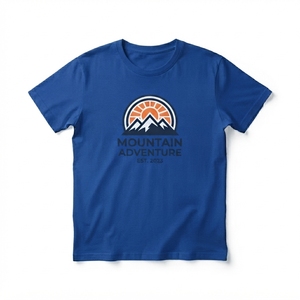 เสื้อยืดแขนสั้นโอเวอร์ไซส์ผ้าฝ้ายถักคุณภาพสูง 100% ขายส่ง พิมพ์ลายกราฟิกภูเขาตามสั่ง สำหรับกิจกรรมกลางแจ้ง จำนวนมาก - Product Image 5