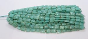 Cuentas de Amazonita Natural Facetadas en Forma de Cuadrado, Plano, Cubo y Rectángulo, Cuentas de Piedras Preciosas de 10 Pulgadas, Proveedor de Cuentas de Amazonita - Product Image 5