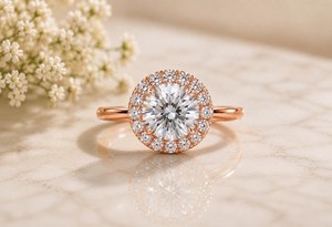 Anillo de Compromiso con Diamante Cultivado en Laboratorio, Oro de 14k, Anillo de Promesa Nupcial, Certificado IGI, 0.30 CTS, Elegante, Minimalista, Joyería Fina para Regalo de Boda - Product Image 3