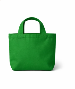 OEM Eco Friendly Custom Logo Printed Green Canvas Shopping <b>Bag</b> <b>Medium</b> Size Top Handle Daily Use Reusable Tote <b>Bag</b> - Product Image 1