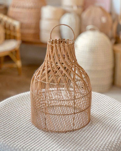 โคมไฟไม้ไผ่ธรรมชาติสำหรับภายนอกอาคาร งานฝีมือสานแขวนตกแต่งสวน รีสอร์ท ขายส่งจำนวนมาก โรงงานส่งออก - Product Image 3