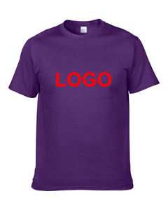 เสื้อยืดคอกลมแขนสั้นผู้ชาย ผ้าฝ้าย 100% ทรงปกติ สีพื้น สวมใส่สบาย พิมพ์โลโก้ด้านหน้า ผ้าเจอร์ซีย์ถัก - Product Image 6