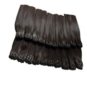 Extensions de cheveux humains vierges naturels, pointes plates, clips à ruban, cheveux doublement tirés, prix de gros, lisses - Product Image 6