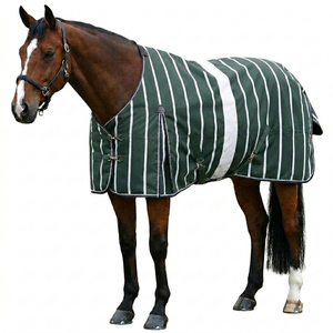 Manta para Caballo de Tela de Poliéster 600D, Impermeable, Diseño de Cuerpo Completo para Invierno, con Hebilla Resistente, Transpirable y a Prueba de Viento - Product Image 1