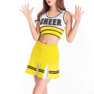 Uniforme de Porristas Personalizado de Alta Calidad con Impresión Digital, Logotipo Frontal y Fusión sin Costuras para Adultos - Product Image 1