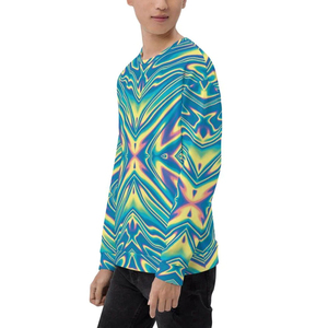 Sweat-shirt à col rond personnalisé en sublimation, taille plus pour hommes, motif uni imprimé - Product Image 6