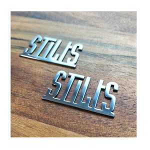 Custom Fashion Logo Charm Making Accessories Hardware Metal Embossed <b>Name</b> Plate - Product Image 5