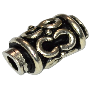 925 Silver <b>Small</b> Fancy Tube Sterling Silver Ethnic Beads Manufacturer Silver Beads and Findings for Jewellery Making - Product Image 1