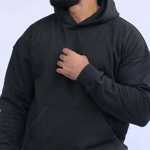 Solid Color Fleece <b>Pullover</b> Regular Fit <b>Men</b> Hoodies Winter Clothing Pocket Design Winter Wear <b>Men</b> Hoodie In Low MOQ - Product Image 6