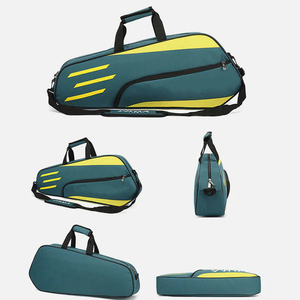 Canvas Racket Bag Large Capacity Waterproof Tennis Badminton Sports Bag Professional Durable Gym Travel Bag Portable 40-50L Men - Product Image 3