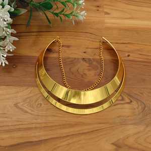 สร้อยคอชั้นสแตนเลสสำหรับผู้หญิง |   สร้อยคอแบบกว้างพร้อมจี้ตกแต่ง |   เครื่องประดับแฟชั่นขายส่ง - Product Image 3