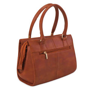 Bolso de Mano de Cuero Genuino Marrón, Bolso de Hombro con Cremallera, Bordado, Bolso Tote para Mujer, para Viajes Diarios y Actividades al Aire Libre - Product Image 3