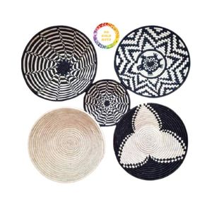 Placa de pared de algas marinas rústicas Arte de pared tejido a mano para interiores ecológicos - Product Image 2