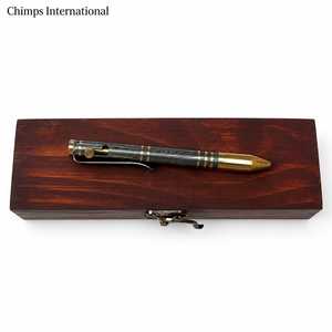 Bolígrafo de Acero de Damasco Hecho a Mano, de Lujo, con Mecanismo de Acción por Perno, para Firmas Ejecutivas |   Caja de regalo de madera incluida - Product Image 6