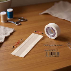 Nastro in tessuto Ilan 2 cm x 10 m beige per rifiniture e cuciture - Product Image 3