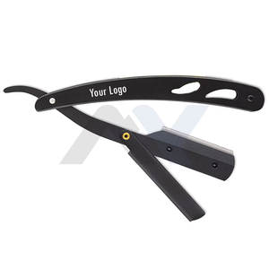 Navaja de Afeitar Recta Personalizada con Logotipo para Hombre, Navajas para Barbero, Navaja de Afeitar Recta con Bloqueo Giratorio, Estuche de Cuero Personalizado - Product Image 6