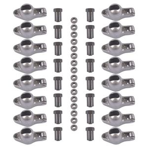 Small Block Chevy SBC 262 400 1955 1986 1987 2000 Steel 16pcs 1.5 X 3/8\" Stud Rocker Arms Intake Exhaust Valves Valve Tappets - Product Image 1