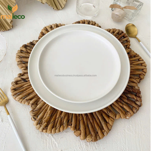 Flor Bohemia, plátano, arte de pared, corteza Natural, colgante, decoración de pared de cristal, regalo de inauguración de la casa, alfombrillas y almohadillas de Vietnam - Product Image 3