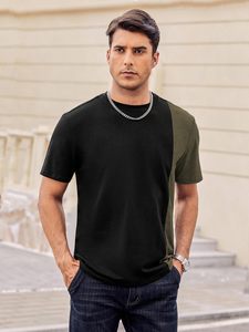 Camiseta de Hombre Nueva al por Mayor, Corte Ajustado, Lavado Ácido, Tejido Grueso, Manga Corta, Lavado a la Piedra, Logotipo Frontal, Múltiples Tallas Disponibles - Product Image 4