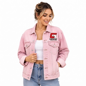 Private Label Manufacturer Premium Women <b>Denim</b> <b>Jacket</b> High Quality Cotton <b>Denim</b> Outerwear with <b>Custom</b> Logo OEM Service OEM Size - Product Image 1