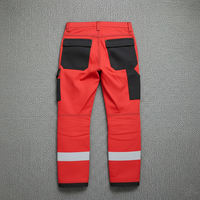 Pantalon de travail haute visibilité ignifuge en polyester respirant, réfléchissant, durable et protecteur, type cargo industriel
