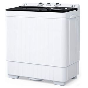 Mini Lavatrice a Doppia Vasca con Pompa di Scarico per Appartamenti, Dormitori, Camper e Campeggio - Product Image 1