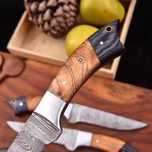 OEM High Quality 4 PCS Professional <b>Kitchen</b> <b>Knife</b> Set With Damascus Steel Blade and Custom Handle <b>Kitchen</b> <b>Knife</b> Set For Hot Sale - Product Image 3