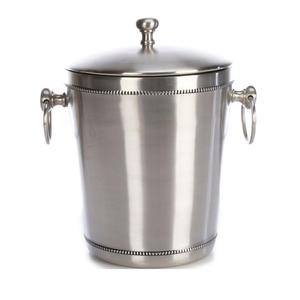 Seau à glace isotherme en aluminium à double paroi avec couvercle pour boissons et fêtes - Product Image 1