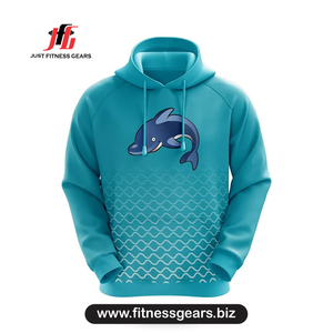 Sweat-shirt en polyester tricoté à imprimé dauphin pour homme, coupe classique, décontracté, pour le printemps - Product Image 1