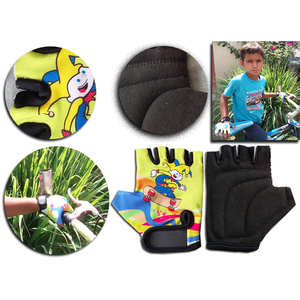 Guantes de Ciclismo de Medio Dedo para Niños, para Scooter, Minimoto y Bicicleta de Equilibrio, para Uso en la Playa, Regalo de Cumpleaños, con Correa Ajustable para la Muñeca - Product Image 4
