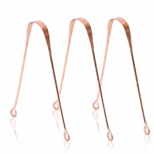 Raspador de Lengua de Cobre Puro Indio Fácil de Usar, Mejora el Sentido del Sabor y la Higiene Bucal, Previene el Mal Aliento - Product Image 1