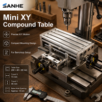 Plateforme coulissante électrique mini XY pour perceuse, accessoires de travail du bois DIY, banc de travail haute précision pour fraiseuse