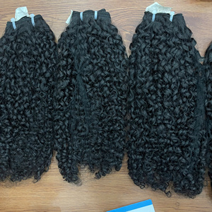 ผมเวียดนามแท้แบบ Pixie Curly  ขายดี  แบบ Double Drawn สีดำธรรมชาติ  จัดเรียงเกล็ดผม  พร้อมส่ง - Product Image 2