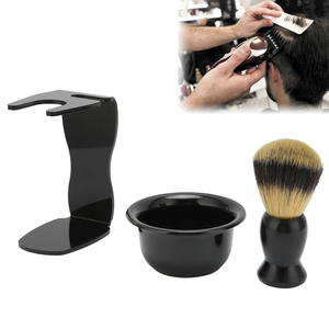 <b>Shaving</b> set 3pcs <b>Shaving</b> Brush Set Beard <b>Shaving</b> Brush Bowl Safety <b>Shaving</b> Stand <b>Kit</b> For <b>Men</b> With Stainless Steel - Product Image 5