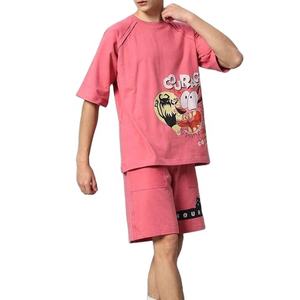 Conjunto de pantalones cortos de verano para hombre, superventas, Material de algodón transpirable, diseño serigrafiado informal ligero, novedad de 2025 - Product Image 1