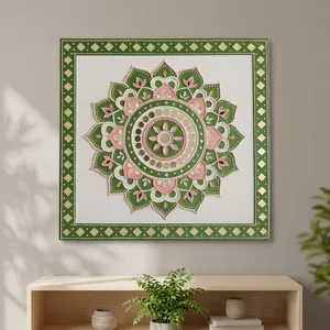Great Quality Lippan Inspired Mandala Wall Hanging Ornamental Metal <b>Artwork</b> with Intricate Craftsmanship for Home Interior - Product Image 5