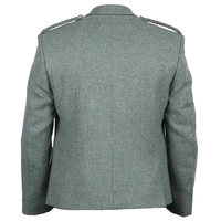 Veste Kilt Casual sur Mesure en Laine Solide Lovat Imperméable Nylon/Cachemire à Col Rabattu pour Hommes Haute Qualité Toutes Tailles
