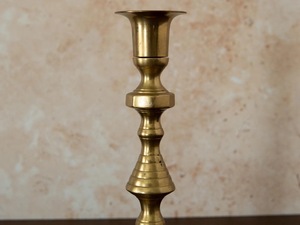 ILAHI's Vintage <b>Brass</b> Handmade Tapered <b>Candlestick</b> <b>Holder</b> with Embossed Heat Resistant High Quality Home Christmas Decor - Product Image 2