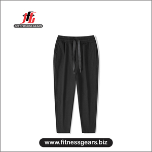 JUST FITNESS GEARS Pantalon de jogging décontracté grande taille pour homme, taille élastique, anti-plis, coupe confortable, en molleton - Product Image 1