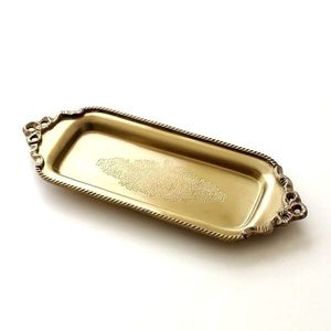 Bandeja Decorativa de Latón para Servir, Plato de Metal Hecho a Mano para Comedor, Cocina, Restaurante, Eventos, Hogar, Entretenimiento, Vajilla - Product Image 1