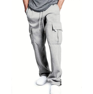 Pantalones Deportivos de Algodón para Hombre con Logotipo Personalizado, Pantalones Joggers con Bolsillos, Pantalones Cargo de Estilo Urbano, Pantalones Acampanados - Product Image 5