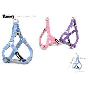 Imbracatura per cani Yommy blu, rosa, viola, regolabile da 55-81 cm - Product Image 1