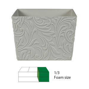 Design 3D en relief, motif de pots de fleurs arabesciques modernes et élégants pour la décoration de la maison, les cafés, les hôtels, les décorations de hall - Product Image 3