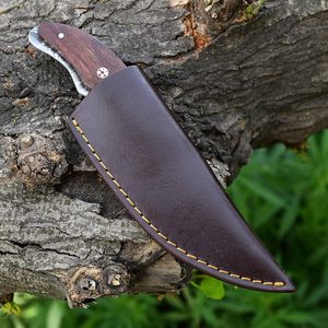 มีดพับ EDC ขนาดกะทัดรัด ปลายแหลม ด้ามไม้ สำหรับล่าสัตว์ ตั้งแคมป์ มีดอเนกประสงค์ เหล็กดามัสกัสสั่งทำพิเศษ รับผลิตตามแบบ OEM สำหรับการสั่งซื้อจำนวนมาก - Product Image 2