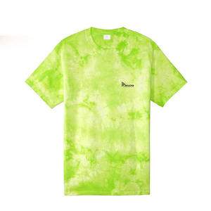 เสื้อยืดผู้ชายแบบย้อมสีพื้นขายส่ง – เสื้อแขนสั้นสไตล์สตรีทฮิปฮอป - Product Image 6