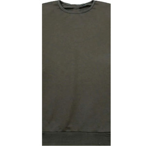 Sweat-shirt à col rond en molleton tricoté 100 % coton de qualité supérieure pour homme, écologique, respirant, 240 g, non doublé, avec motif imprimé en relief - Product Image 3
