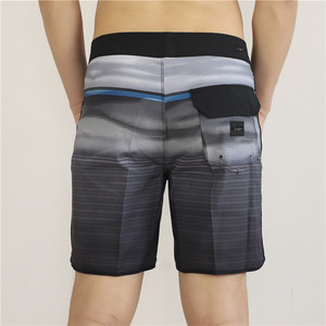 Pantalones Cortos de Baño para Hombre, a Rayas, Sublimados, de Spandex/Poliéster, de Secado Rápido, con Cordón en la Cintura, de Longitud Media, Casuales - Product Image 3