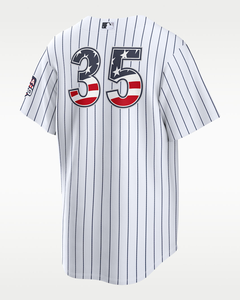 Custom Men's Baseball Jersey <b>Navy</b> Red White Color Blocked Crew Neck Short Sleeve Embroidery Flag Patch Moisture Wicking - Product Image 6