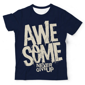 T-shirt en coton tricoté pour homme, coupe droite, ample, à manches courtes, décontracté, tendance estivale, pour le streetwear et le quotidien, imprimé - Product Image 5